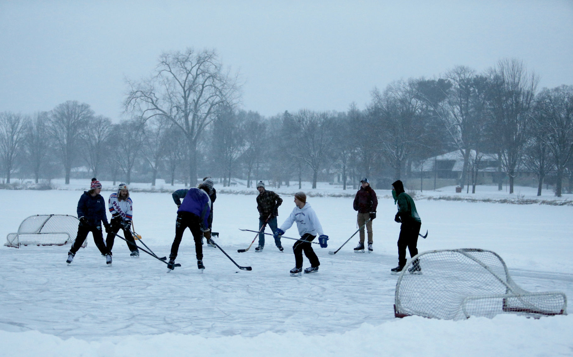 Perfect weather for hockey